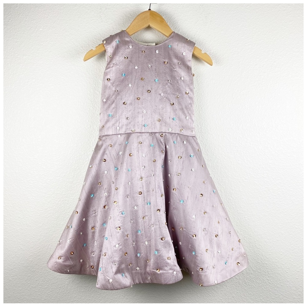SIlvia Bours Pink Silk Embellished Dress Size 8-10‎